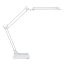 Schreibtischlampe Metall/Ku.weiß H.max.450mm m.Standfuß m.LED