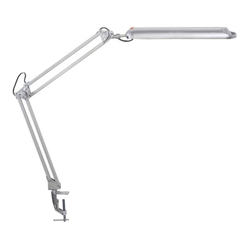 Schreibtischlampe Metall/Ku.silber H.max.450mm m.Tischklemme m.LED