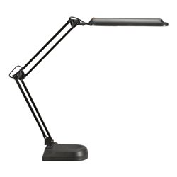 Schreibtischlampe Metall/Ku.schwarz H.max.450mm m.Standfuß m.LED
