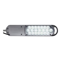 Schreibtischlampe Metall/Ku.silber H.max.450mm m.Standfuß m.LED