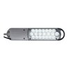Schreibtischlampe Metall/Ku.silber H.max.450mm m.Standfuß m.LED