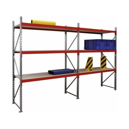 Regalwerk WILLY Weitspannregal 350 Holz Grundfeld HxBxT 2000x2100x1000mm