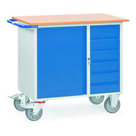 fetra Werkstattwagen 2450 - Tragkraft 400kg TPE-Reifen