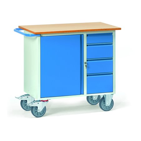 Fetra Werkstattwagen 2452 - Tragkraft 400kg TPE-Reifen