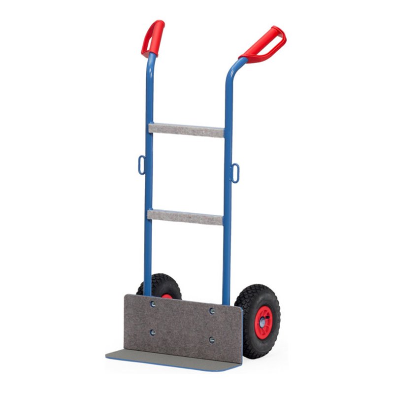 fetra Gerätekarre 11030, Tragkraft 250kg, Schaufel 15x48cm, Luftbereifung, mit Antirutschbelag