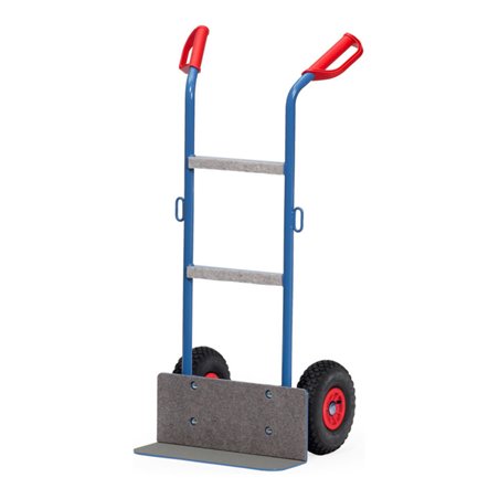 fetra Gerätekarre 11030, Tragkraft 250kg, Schaufel 15x48cm, Luftbereifung, mit Antirutschbelag