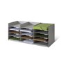 Paperflow Formularbox stapelbar mit 3 x 5 Fächern Grau