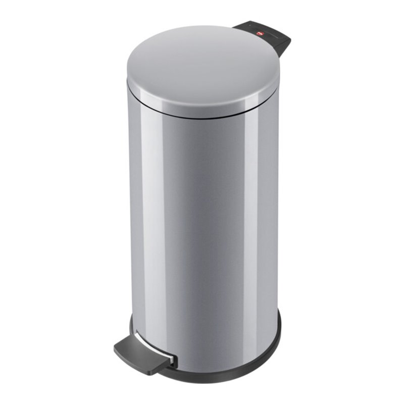 Hailo Solid 20, Tret-Mülleimer, 18 l Silber