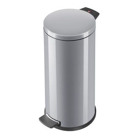 Hailo Solid 20, Tret-Mülleimer, 18 l Silber
