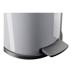 Hailo Solid 20, Tret-Mülleimer, 18 l Silber