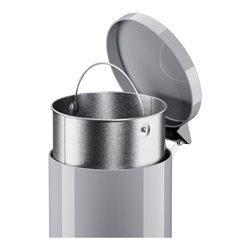 Hailo Solid 20, Tret-Mülleimer, 18 l Silber
