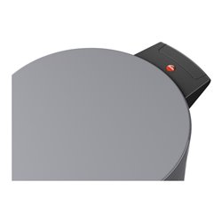 Hailo Solid 20, Tret-Mülleimer, 18 l Silber