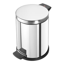 Hailo Solid 14, Tret-Mülleimer, 12 l Edelstahl