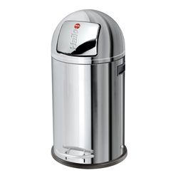 Hailo Großraum-Abfallbox Kick Maxx 35 Edelstahl