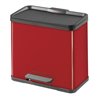 Hailo Tret-Abfalltrenner öko duo 30 Stahlbl. rot 19 Liter+11 Liter