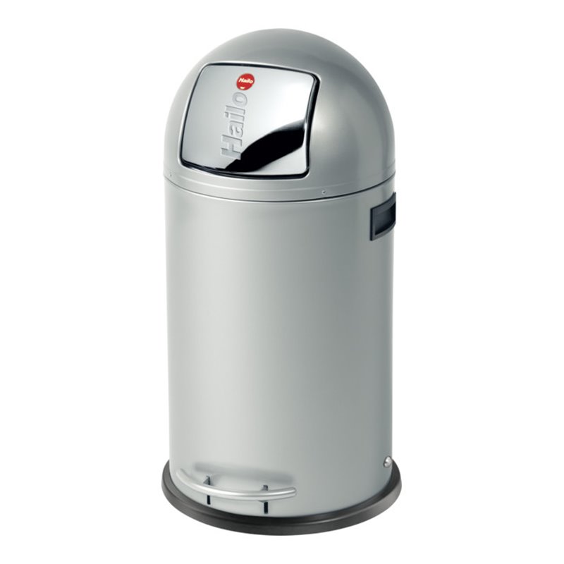 Hailo Großraum-Abfallbox Kick Maxx 35 silber
