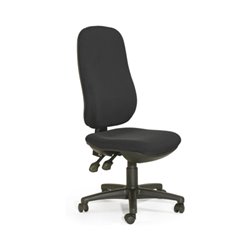 Taurosit Hochlehn-Drehstuhl ECO konturgeformte Rücklehne Bandscheibensitz Schw.