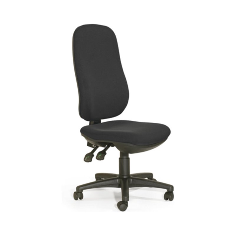 Taurosit Hochlehn-Drehstuhl ECO konturgeformte Rücklehne Bandscheibensitz Schw.