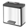 Hailo Tret-Abfalltrenner öko duo 30 Edelstahl 19 Liter+11 Liter