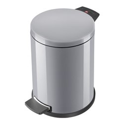 Hailo Solid 14, Tret-Mülleimer, 12 l Silber
