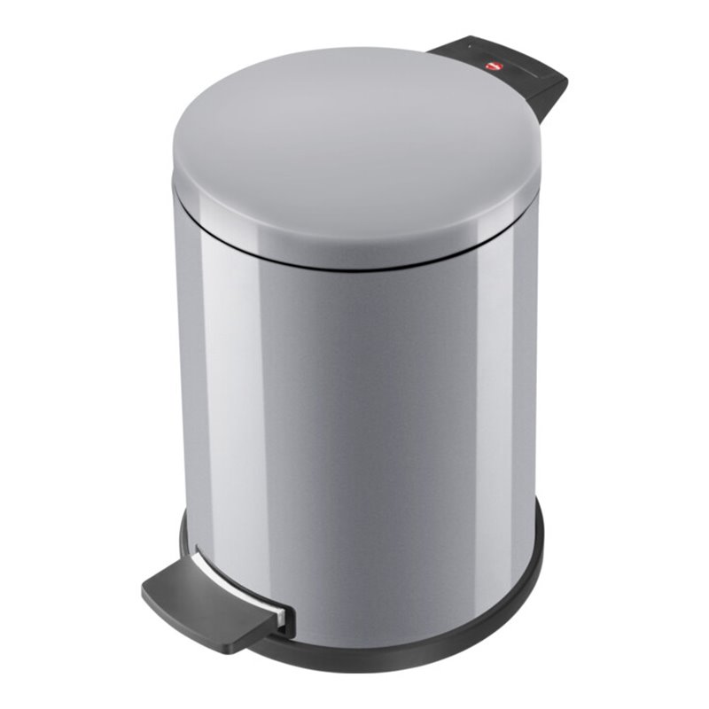Hailo Solid 14, Tret-Mülleimer, 12 l Silber