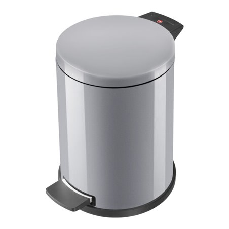Hailo Solid 14, Tret-Mülleimer, 12 l Silber