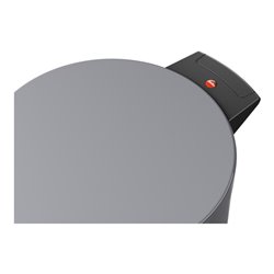 Hailo Solid 14, Tret-Mülleimer, 12 l Silber