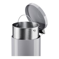 Hailo Solid 14, Tret-Mülleimer, 12 l Silber