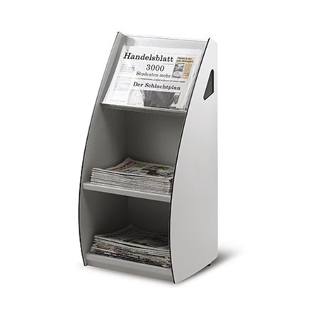 Paperflow Prospektverteiler Polystyrol 2 Rollen H 994 × B 474 × T 370 mm grau