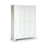 Classico Kleiderschrank mit Füßen mit 4 Abteilen Abteilbreite 300 mm Lichtgrau