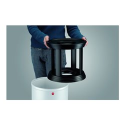 Hailo ProfiLine combi plus 50 Grau Ascher-Papierkorb-Kombination