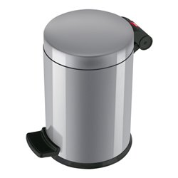 Hailo Solid 4, Tret-Kosmetik-Mülleimer, 3 l Silber