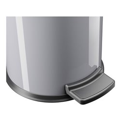 Hailo Solid 4, Tret-Kosmetik-Mülleimer, 3 l Silber