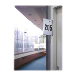 Paperflow Schild DIN A5 Rahmen aus Polystryrolück Alufarben