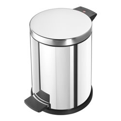 Hailo Solid 14, Tret-Mülleimer, 12 l Edelstahl