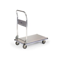 Taurotrade Aluminium-Plattformwagen 150kg Klappbarer Schiebegriff Aluminium