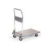 Taurotrade Aluminium-Plattformwagen 150kg Klappbarer Schiebegriff Aluminium