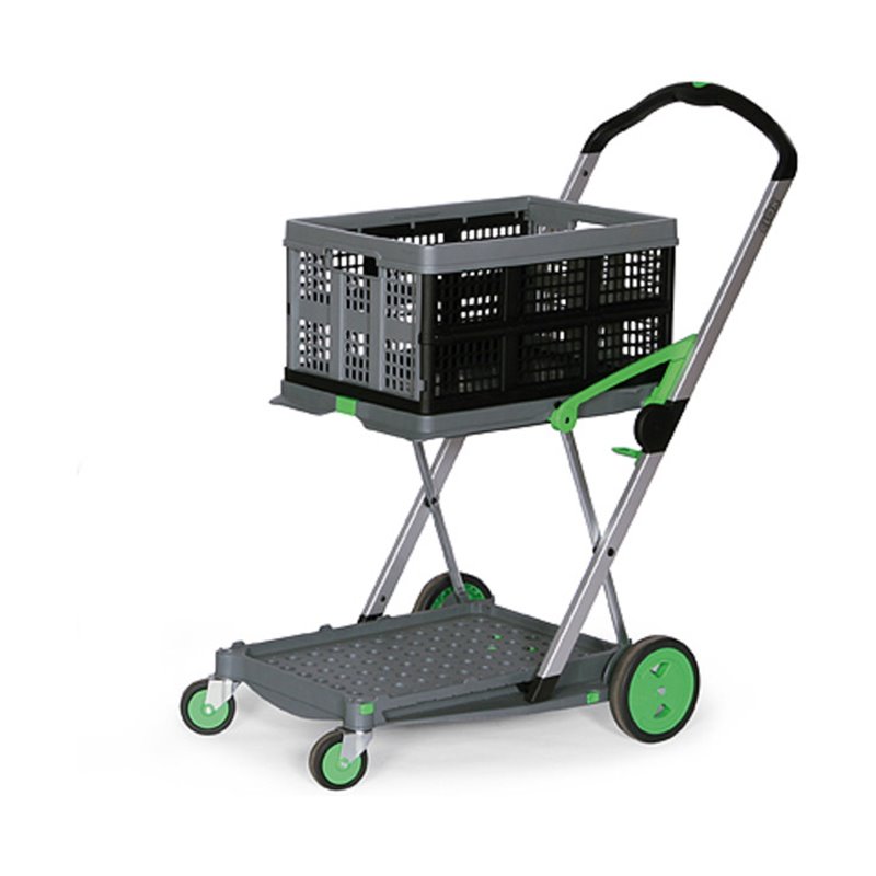 Clax Klappmobil grau/grün mit Klappbox Traglast 60 kg