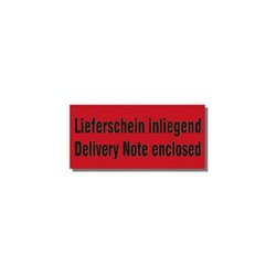 TransPak Warnetiketten 145x70 mm aus Papier ''Delivery Note enclosed''