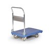 Taurotrade Plattformwagen 200kg mit Kunststoff-Ladefl. Klappb. Schiebegriff Blau