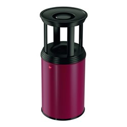 Hailo ProfiLine combi plus 30 Rot Ascher-Papierkorb-Kombination