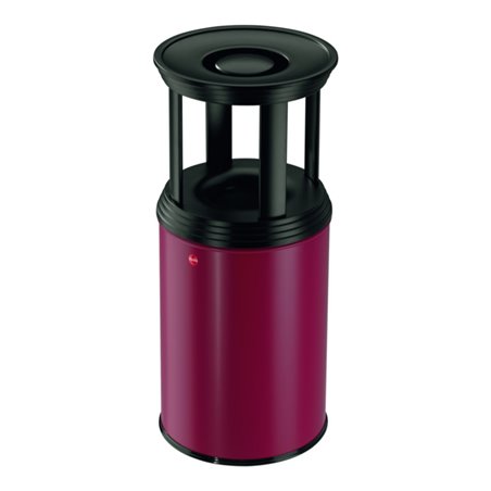 Hailo ProfiLine combi plus 30 Rot Ascher-Papierkorb-Kombination