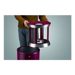 Hailo ProfiLine combi pro 30 Bordeaux-Rot Ascher-Papierkorb-Kombination