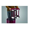 Hailo ProfiLine combi pro 30 Bordeaux-Rot Ascher-Papierkorb-Kombination