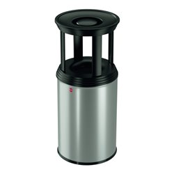 Hailo ProfiLine combi plus 30 Grau Ascher-Papierkorb-Kombination