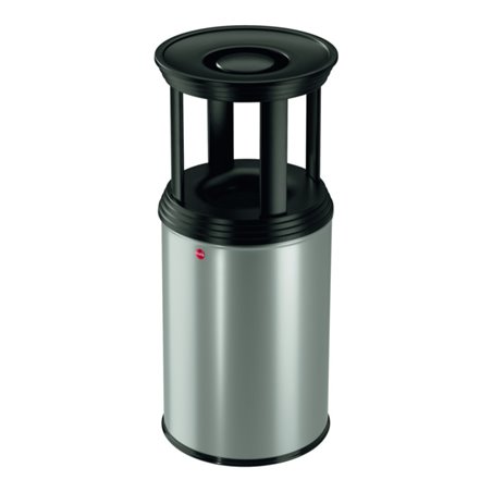 Hailo ProfiLine combi plus 30 Grau Ascher-Papierkorb-Kombination
