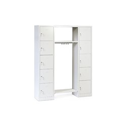 Taurotrade Offene Garderobe Serie ECO auf Sockel Lichtgrau