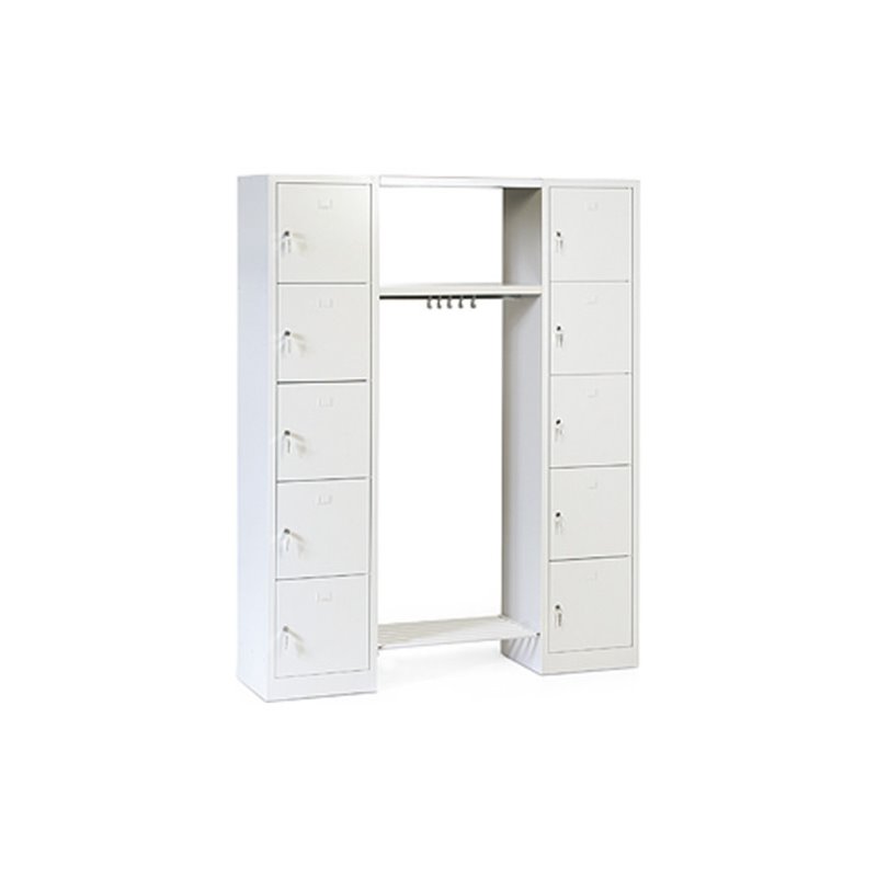 Taurotrade Offene Garderobe Serie ECO auf Sockel Lichtgrau