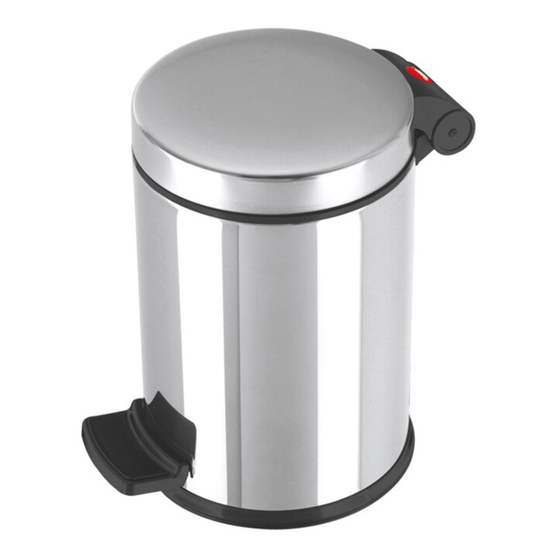 Hailo Solid 4, Tret-Kosmetik-Mülleimer, 4 l Edelstahl