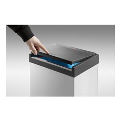 Hailo Großraum-Abfallbox Big Box Touch 60 silber